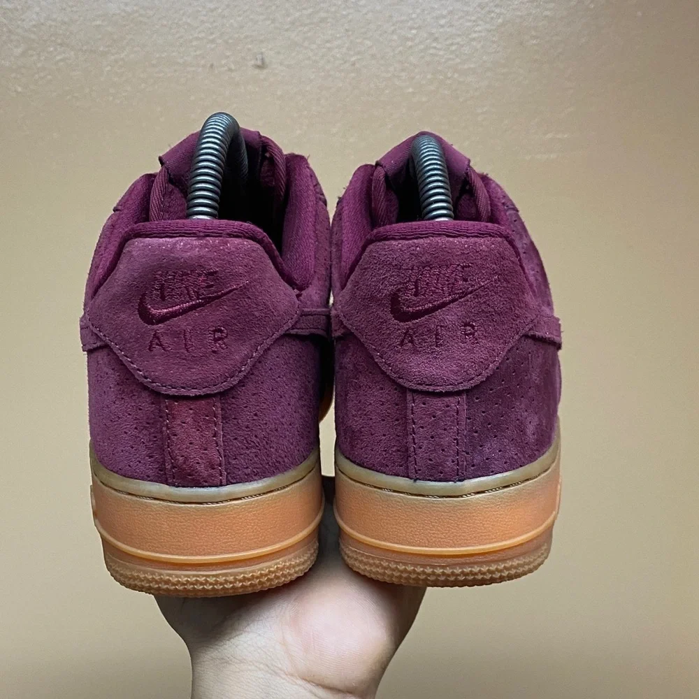 Nike Air Force 1 Low ‘07 Suede “Deep Garnet” 749263-600 Size 8 - Picture 13 of 17